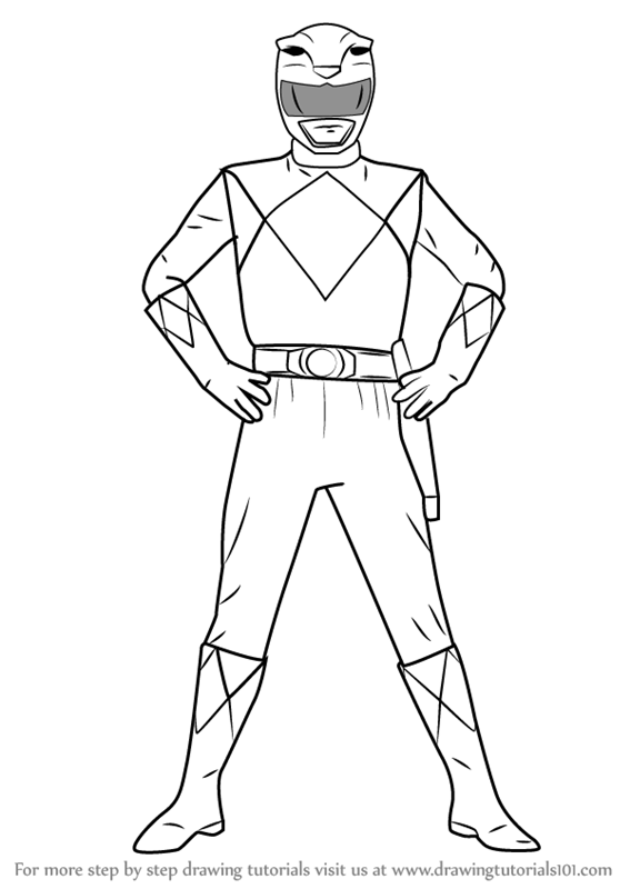 567x800 Learn How To Draw Yellow Ranger From Power Rangers (Power Rangers