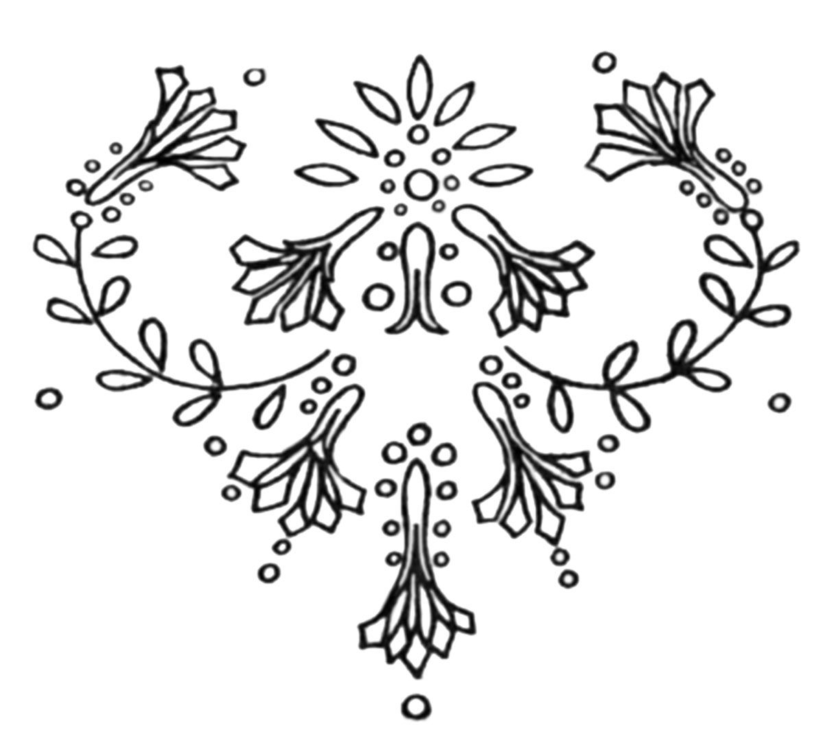 1200x1077 Yoke Design For Child's Dress Topeka State Journal, 1914 Vintage