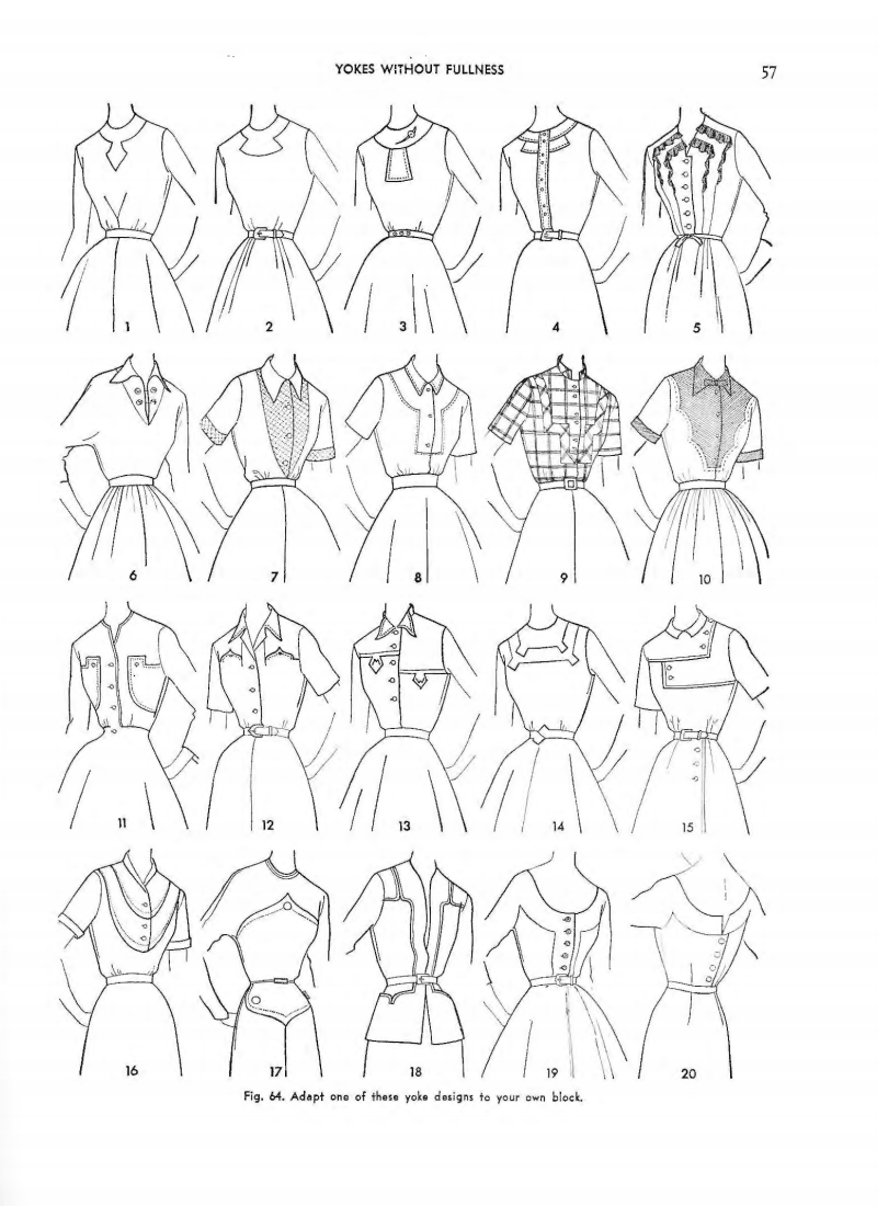 800x1100 Yokes Mabel Erwin Blouses To Sew Sewing Patterns