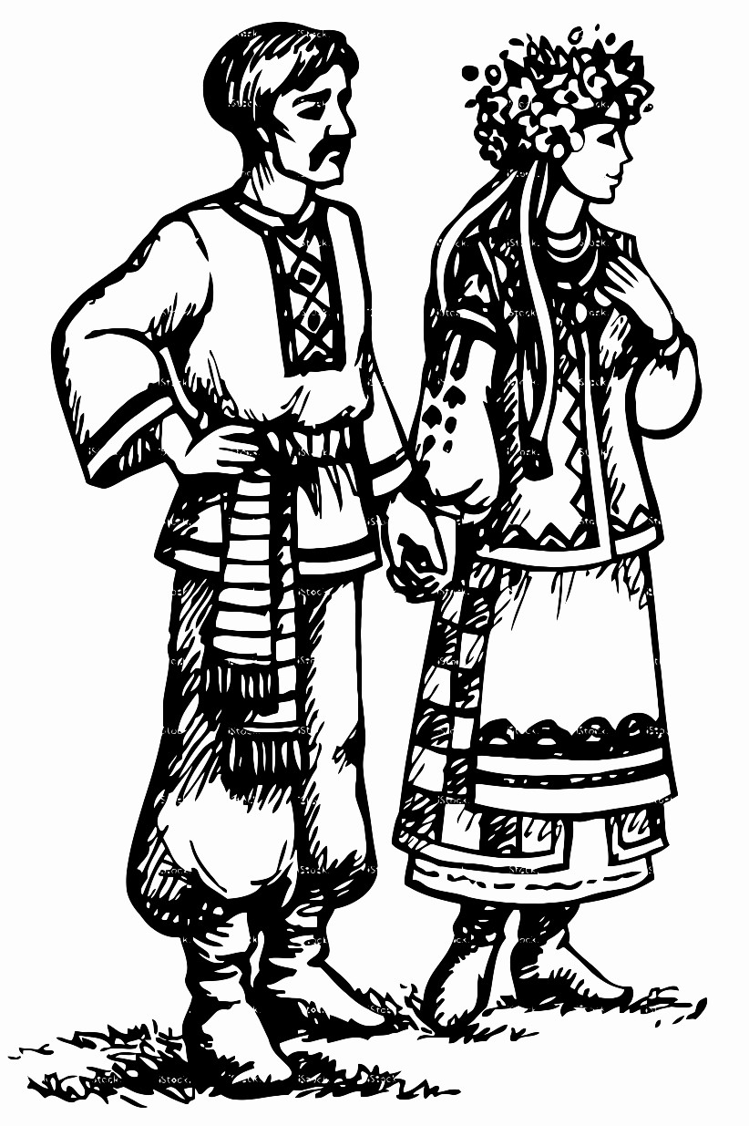 822x1235 Young Couple In Ukrainian National Dress Printable Image