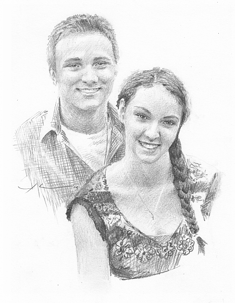 464x600 Couples Pencil Drawings 241431 Young Couple Pencil Drawing Mike