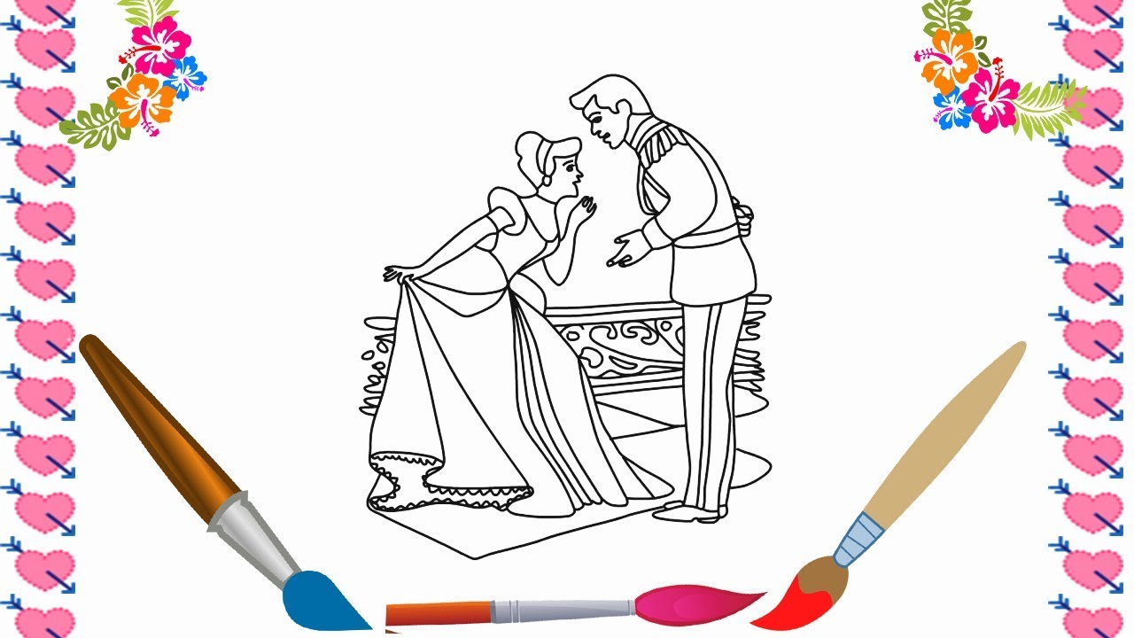 1280x720 Draw And Color Young Nice Couple In Love