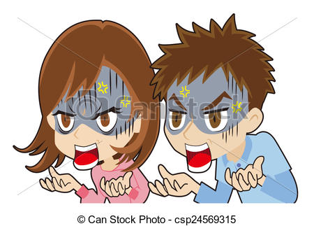 450x323 Young Couple Who Shouts Clipart