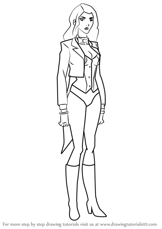 566x800 Learn How To Draw Zatanna From Young Justice (Young Justice) Step