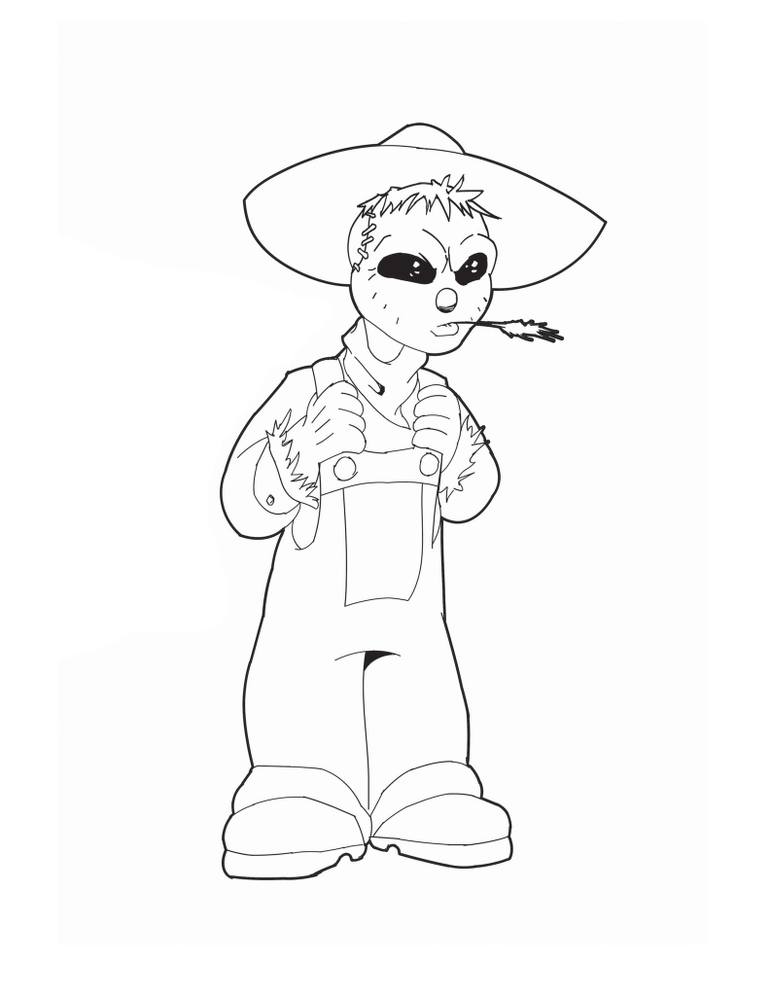 770x996 Saatchi Art Young Scarecrow Drawing By Gustavo Sanchez