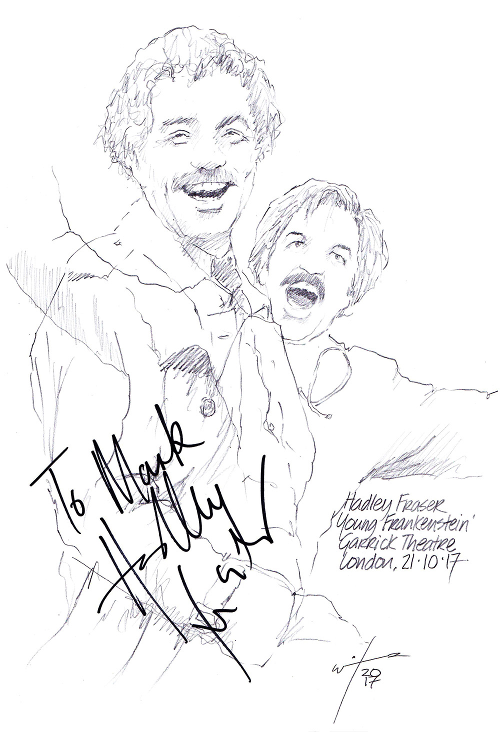 1000x1464 Drawing Hadley Fraser In Young Frankenstein Chicanepictures