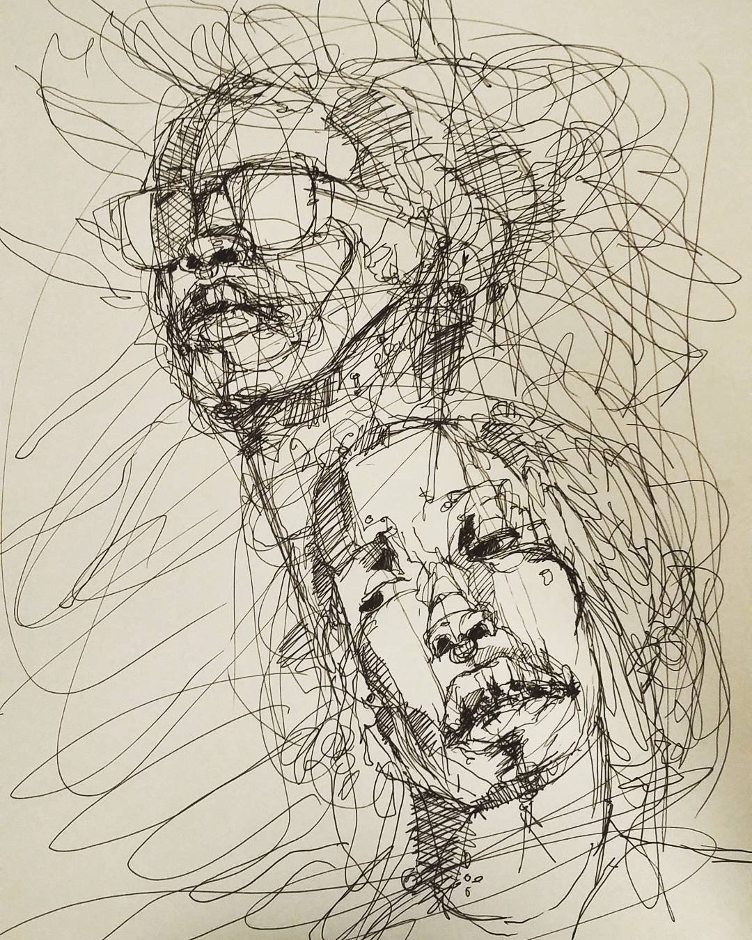 1080x1350 Original Ink Drawing