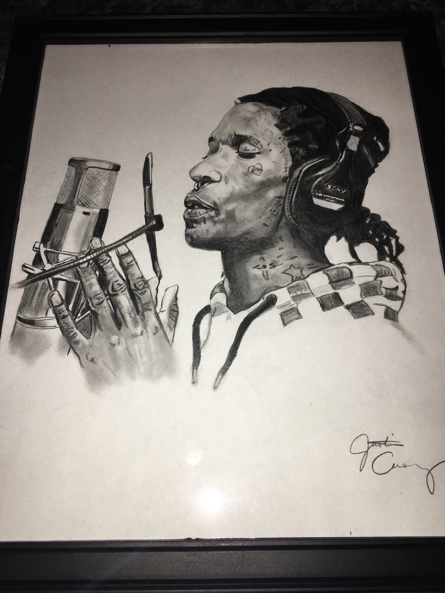 900x1200 Young Thug Pencil Drawing
