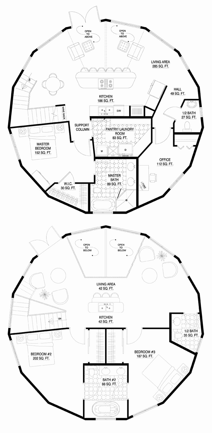 736x1505 Yurt House Plans Fresh 401 Best Home Floor Plans Images