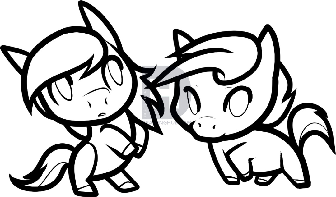 1080x634 How To Draw Horses For Kids, Step By Step, Drawing Guide, By