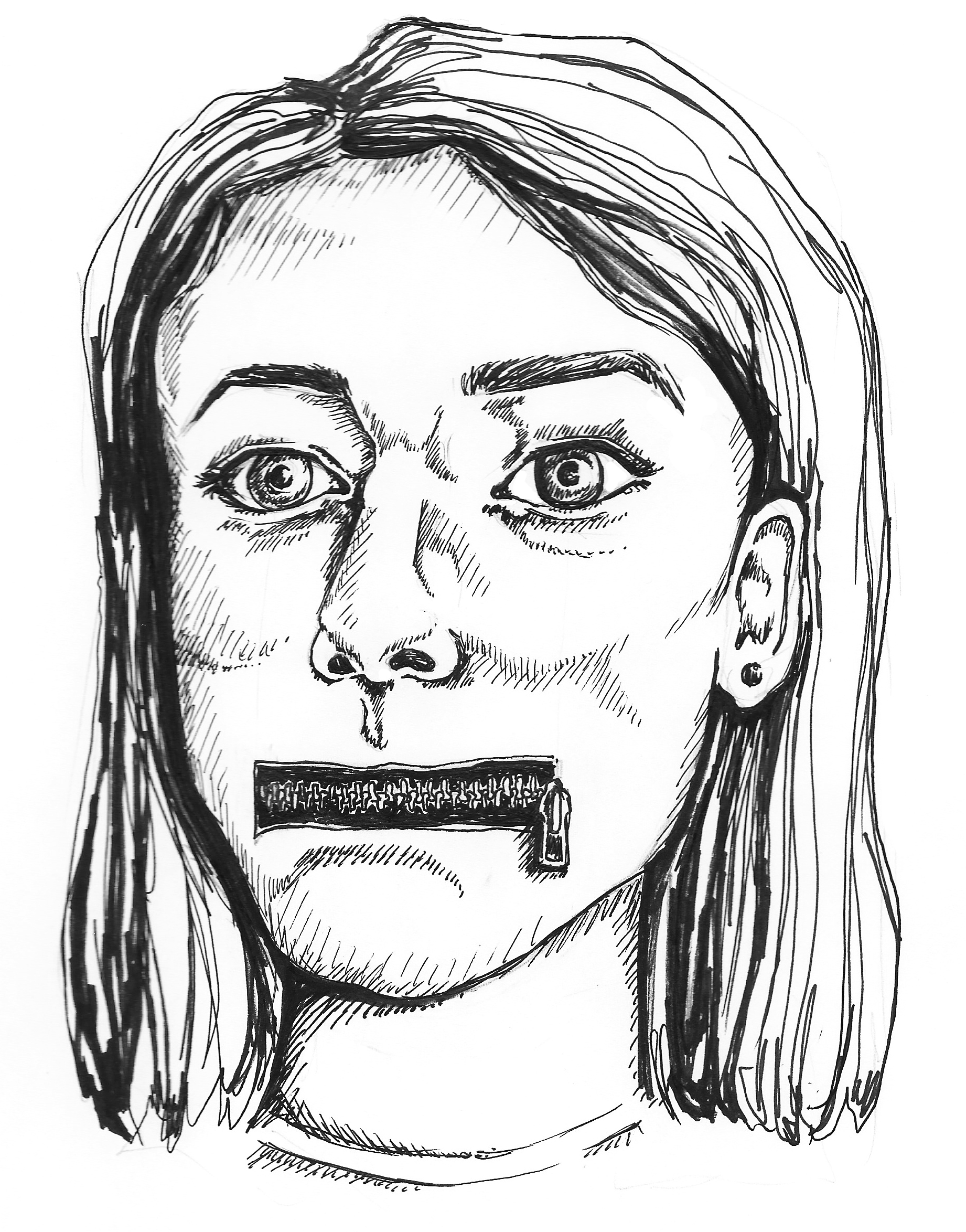 1842x2348 Collection Of Zipper Mouth Drawing High Quality, Free