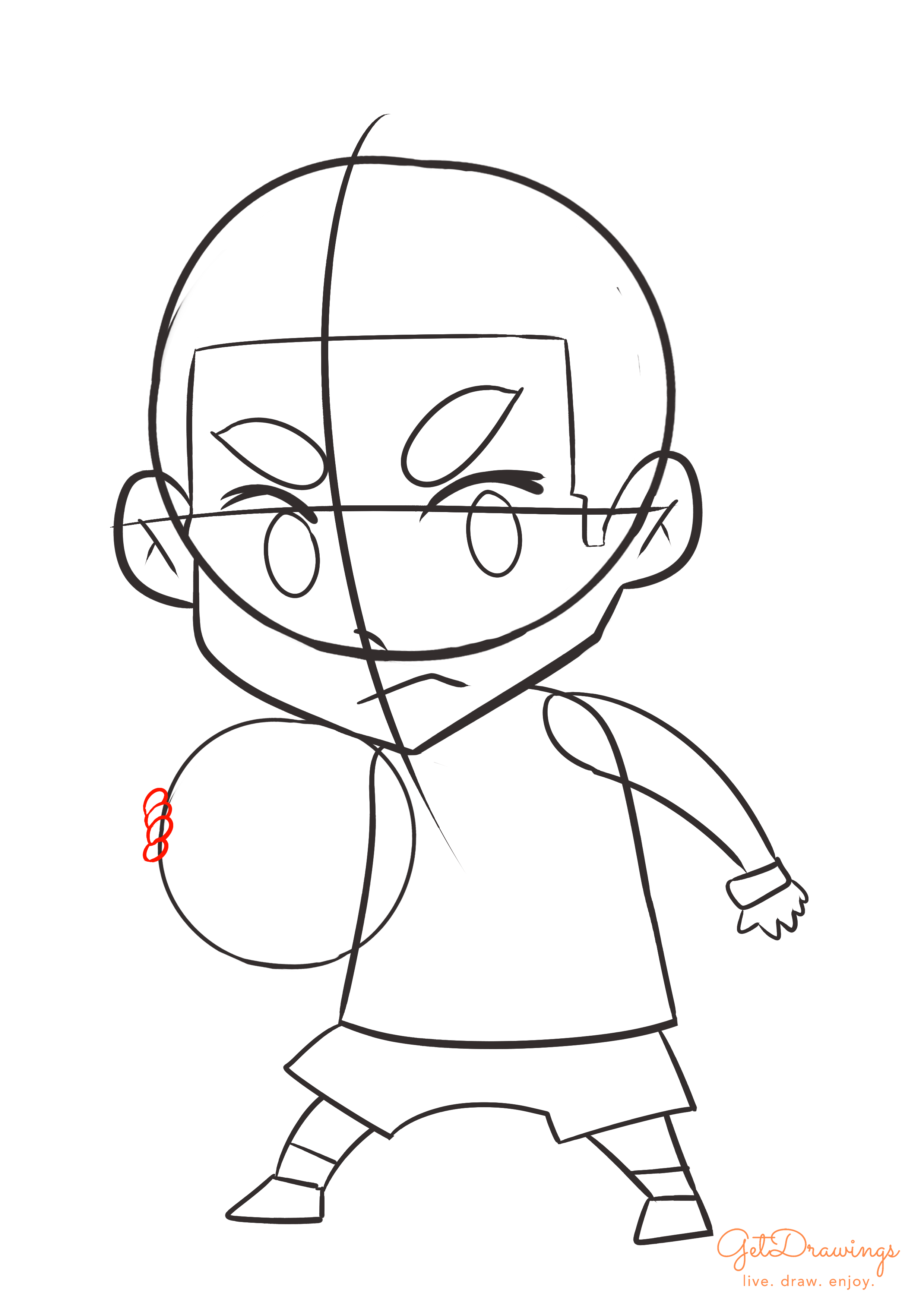 How to draw a Basketball Player?