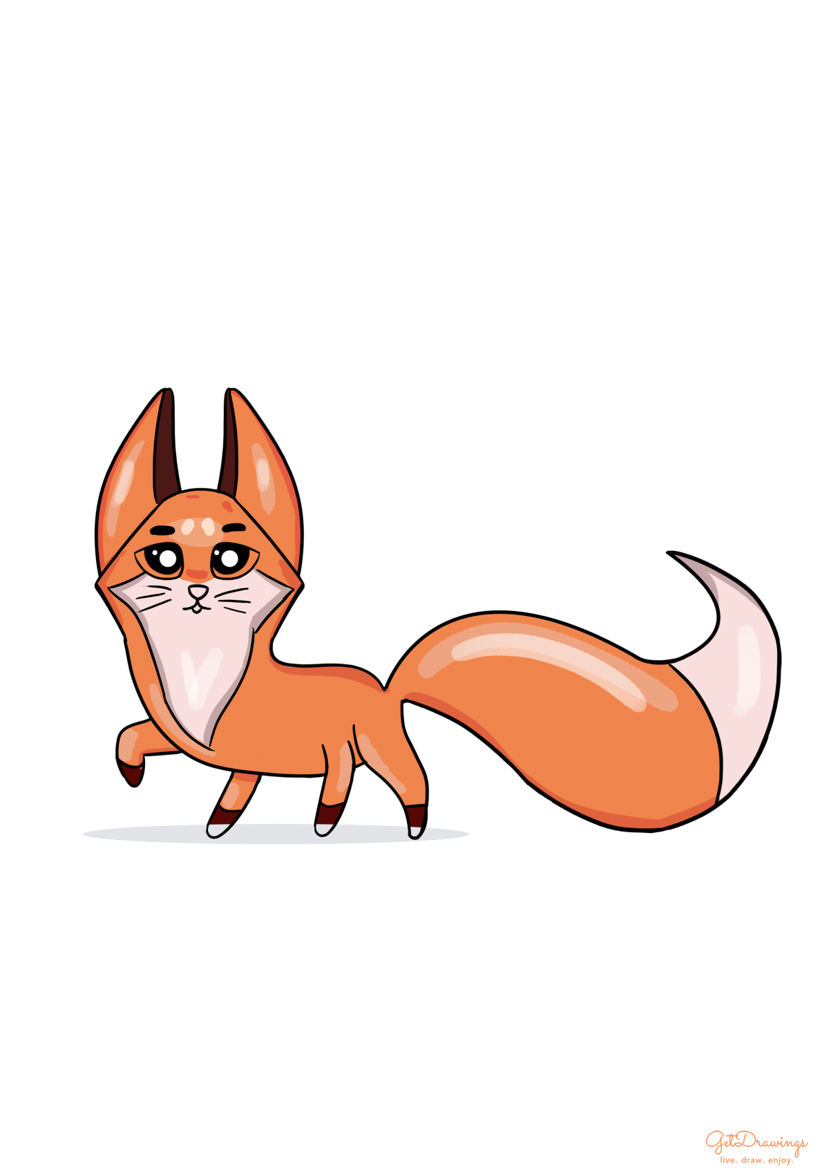 How to draw a Fox?