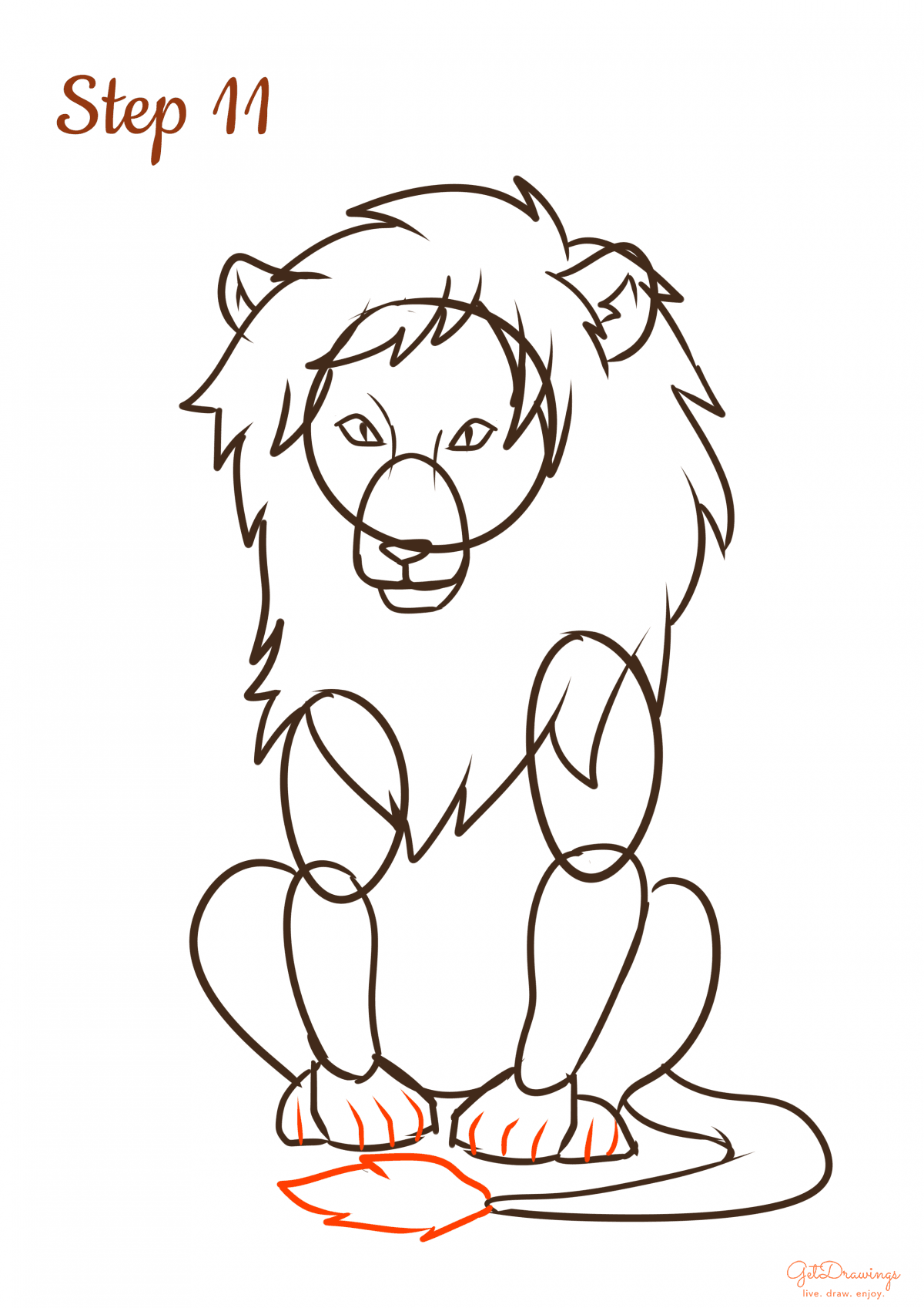 How to draw a Lion | GetDrawings.com