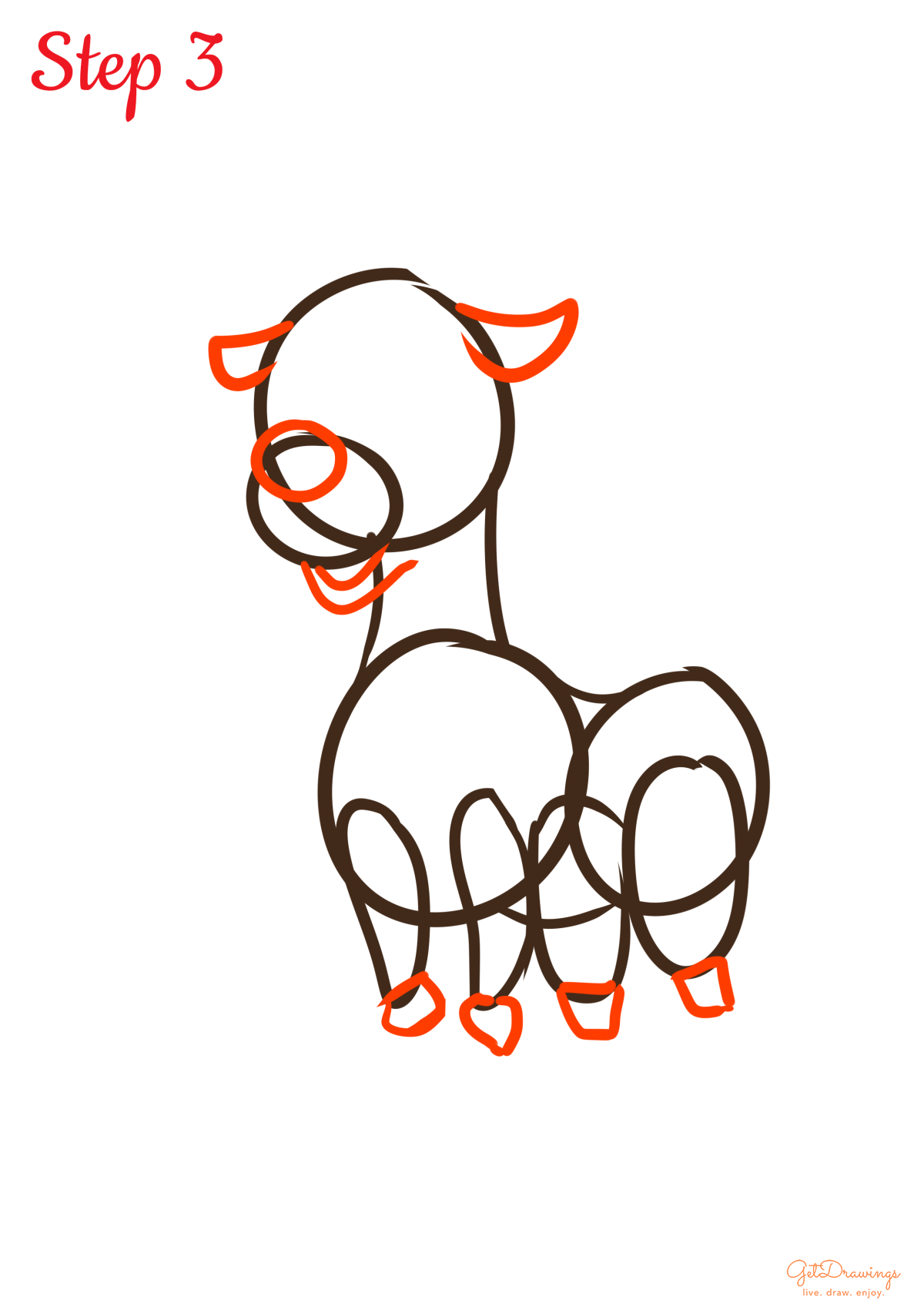 How to Draw a Reindeer