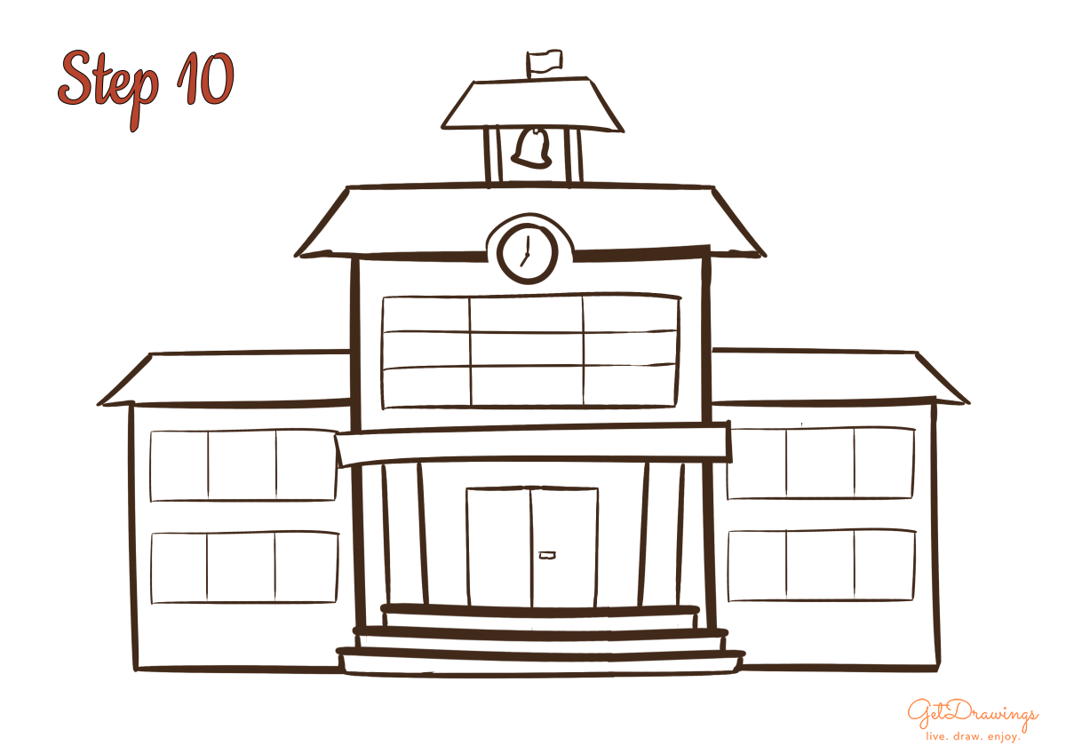 How to Draw a School
