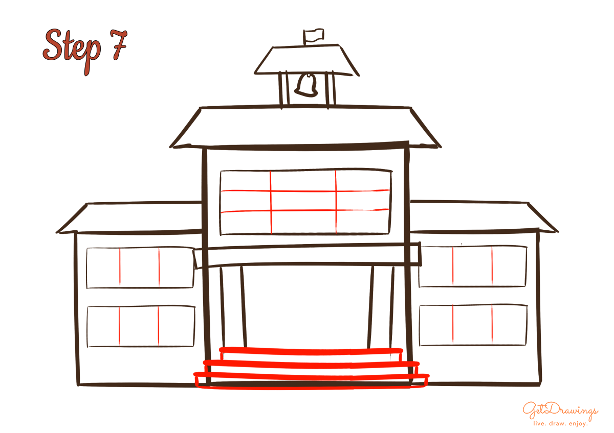 How to Draw a School