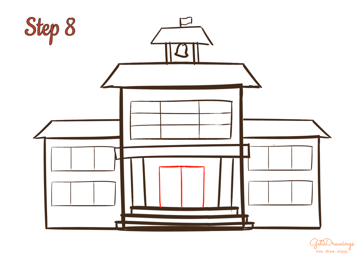 How to Draw a School