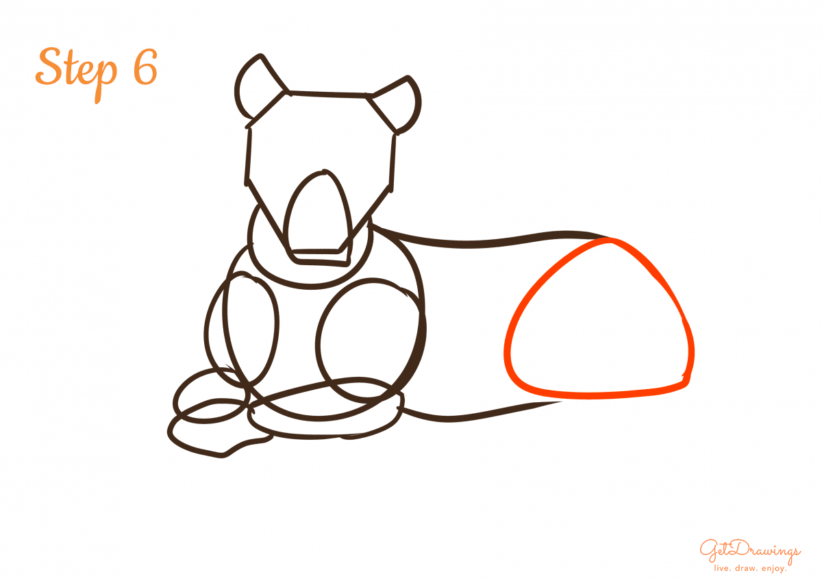 How to draw a Tiger step 6