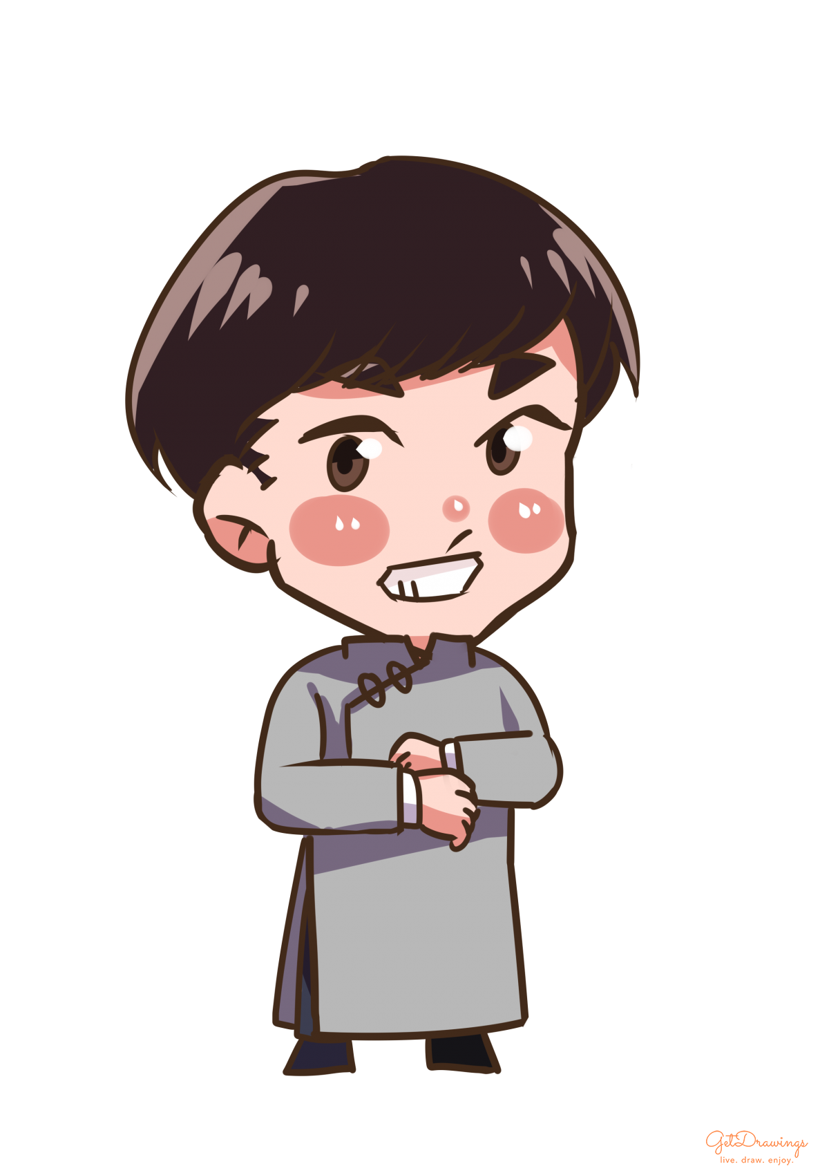 How to draw a Traditional Chinese Clothing