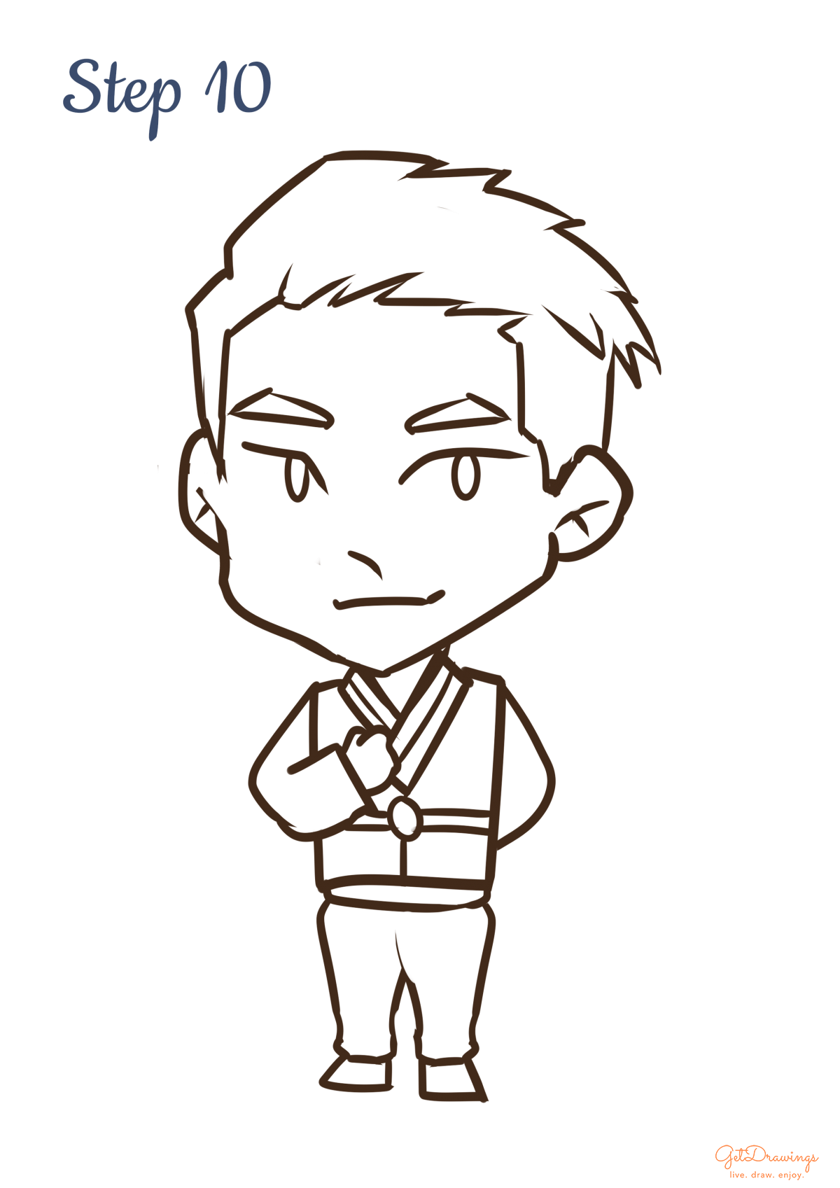 How to Draw a Traditional Korean Clothing