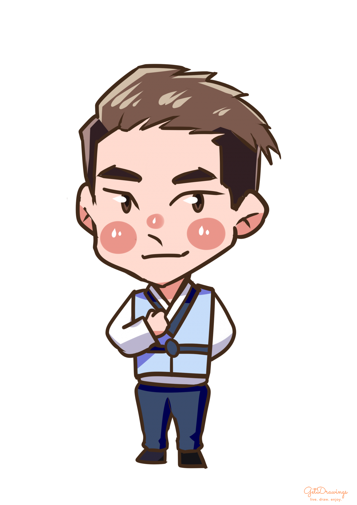 How to Draw a Traditional Korean Clothing