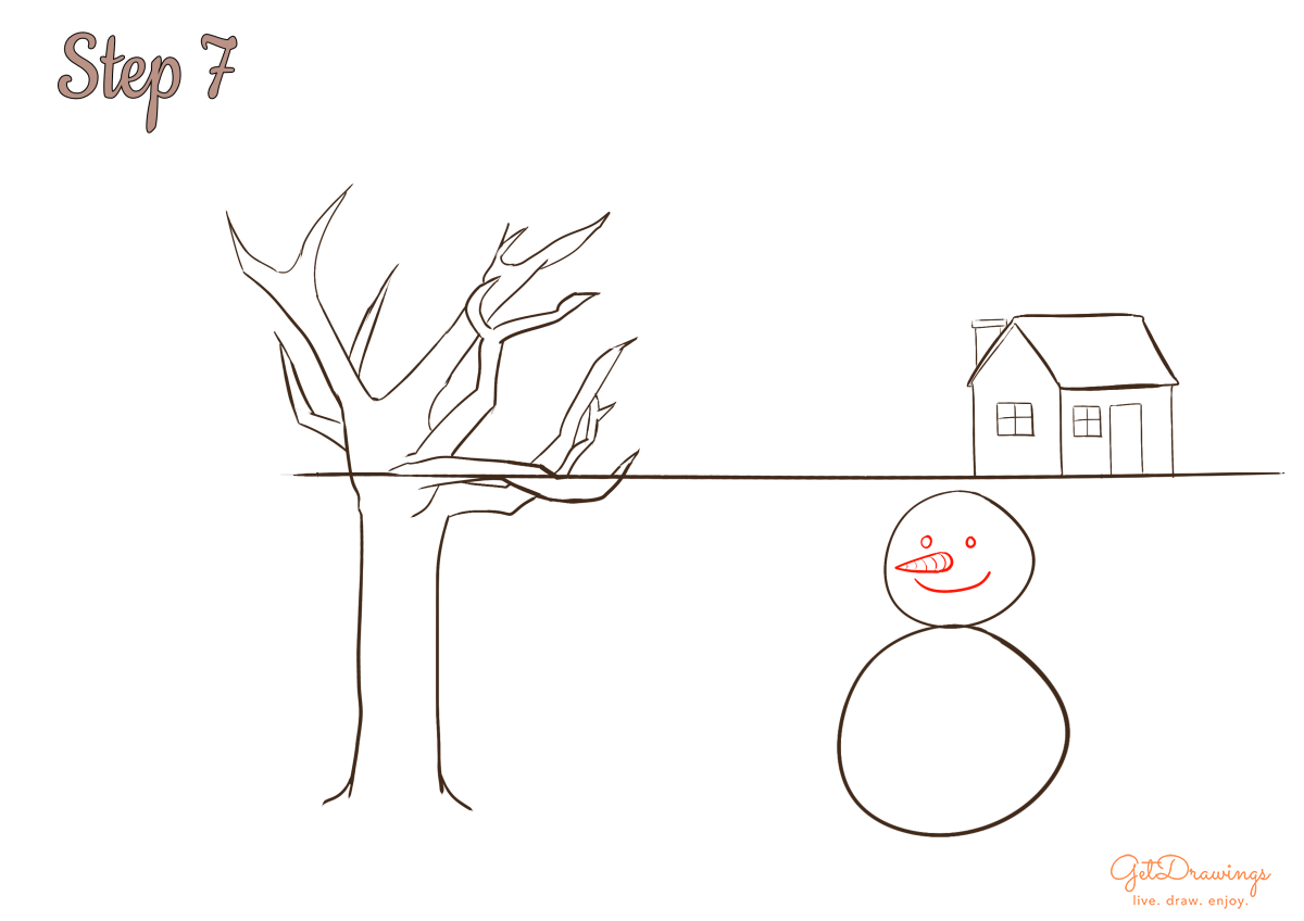 How to draw a Winter Season?