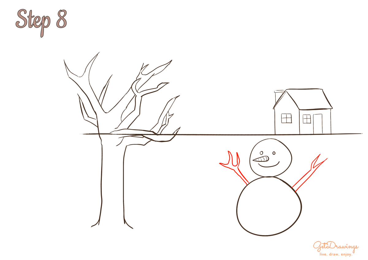 How to draw a Winter Season?