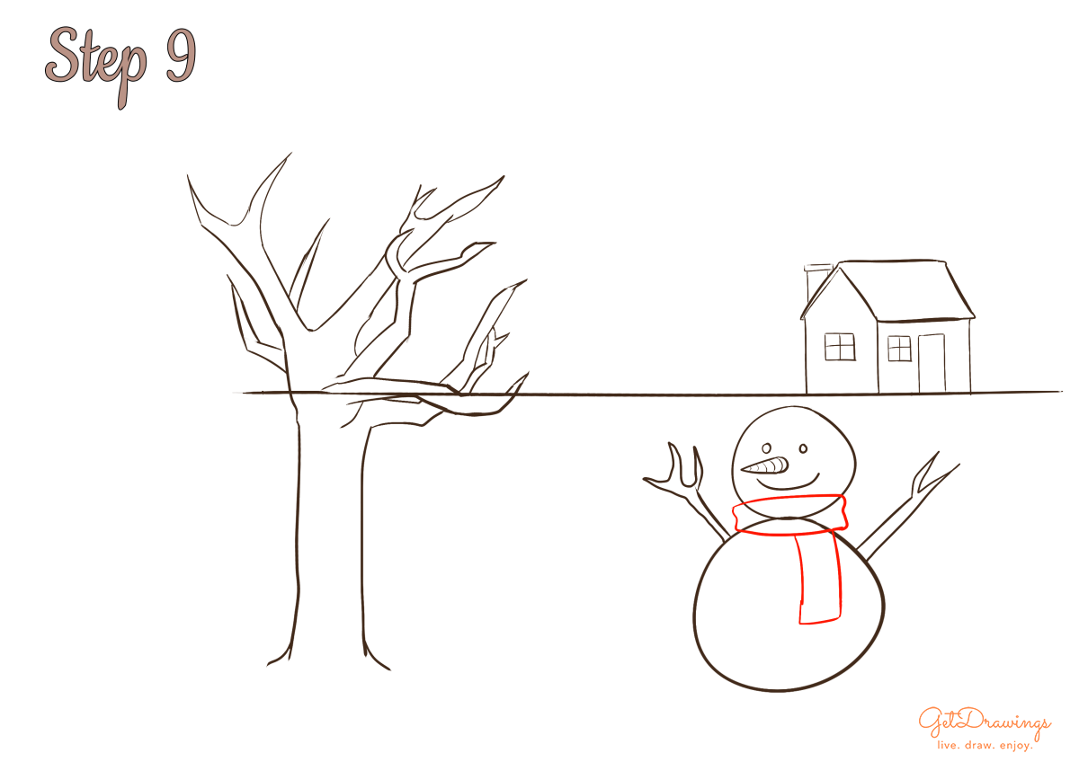 How to draw a Winter Season?