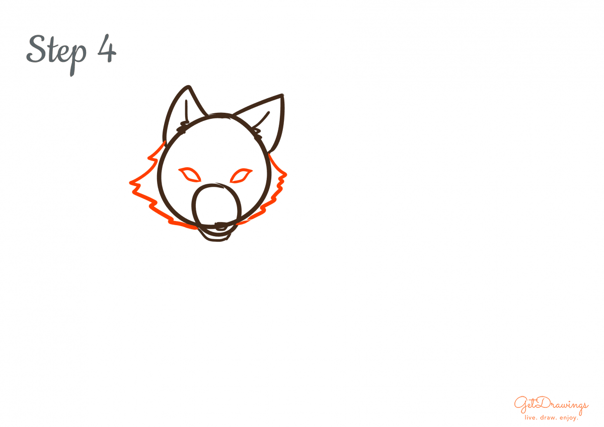 How to draw a Wolf step by step | GetDrawings.com