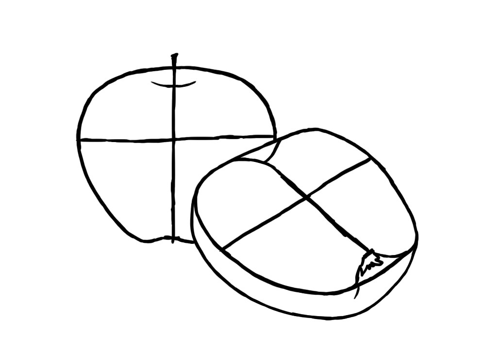How to draw an Apple on a graphic tablet?