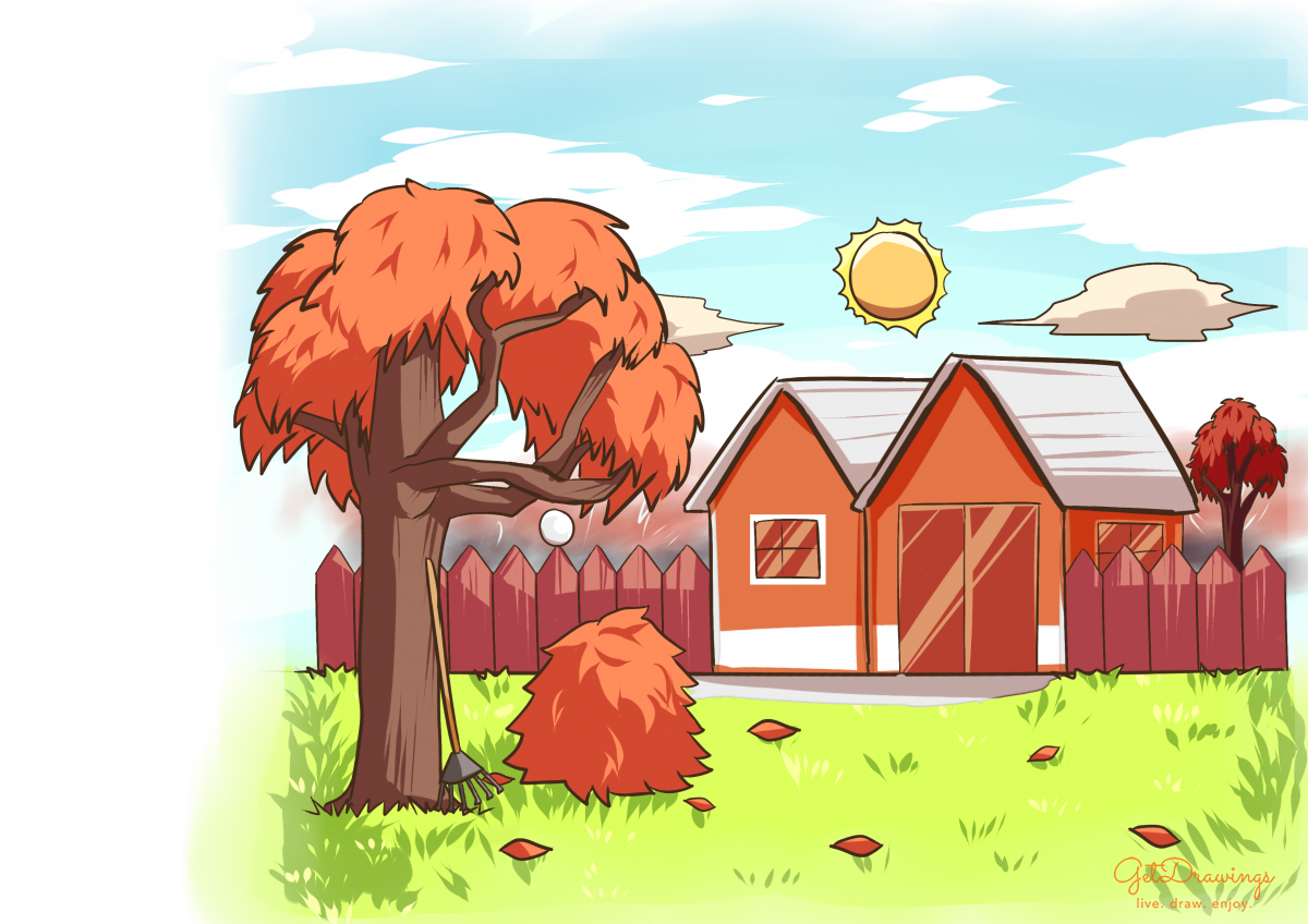 How to draw a Fall Season?