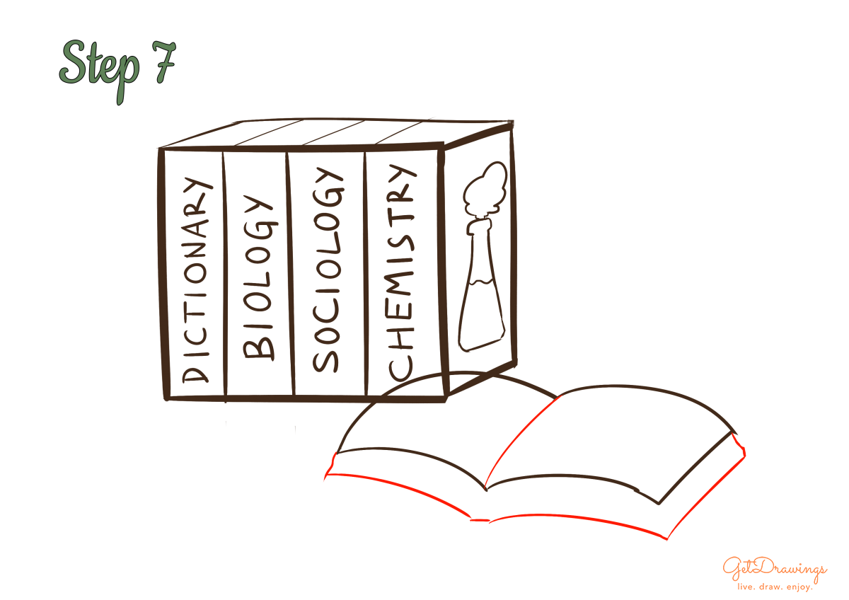 How to draw School Books