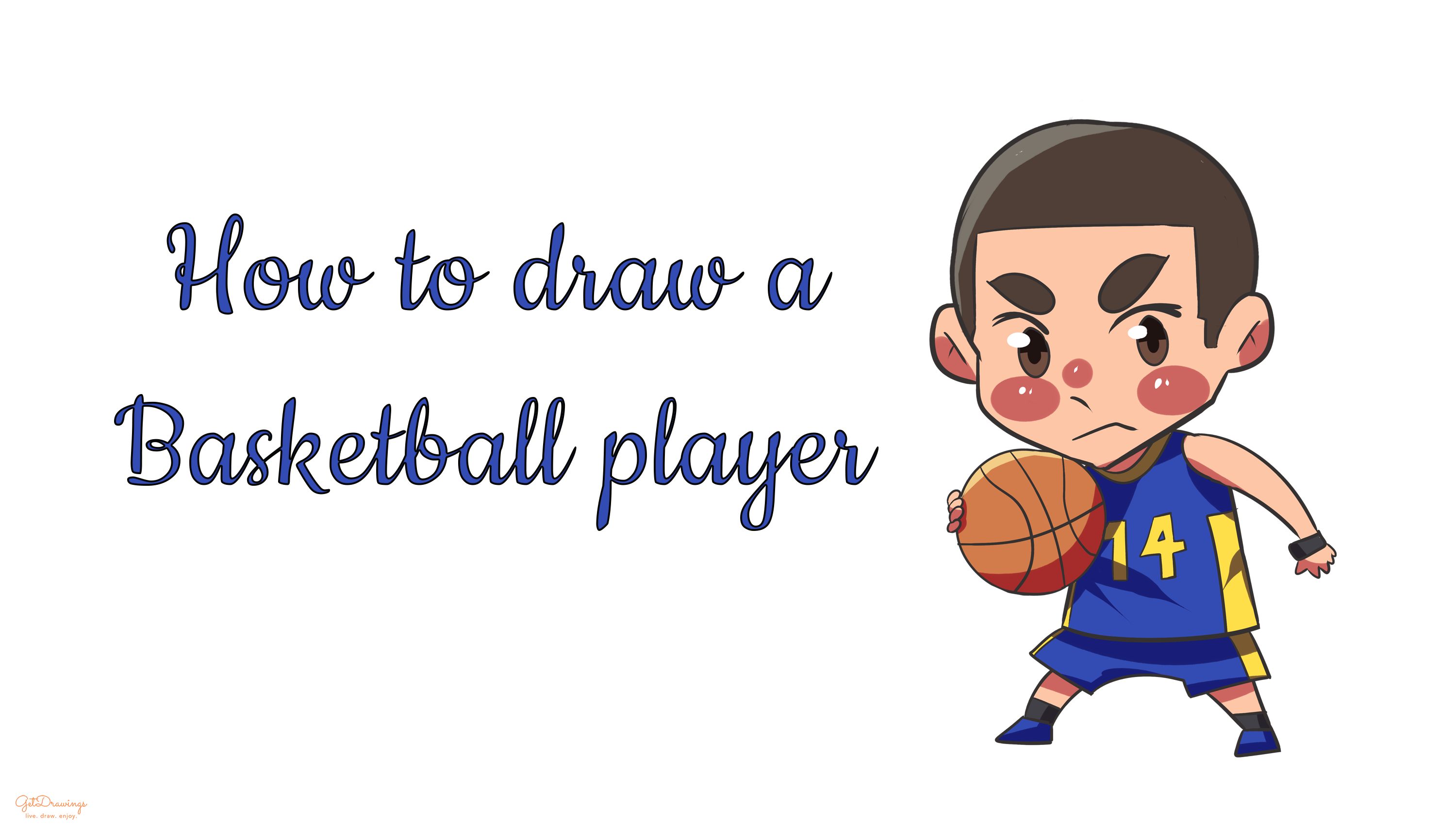 How to draw a Basketball Player?