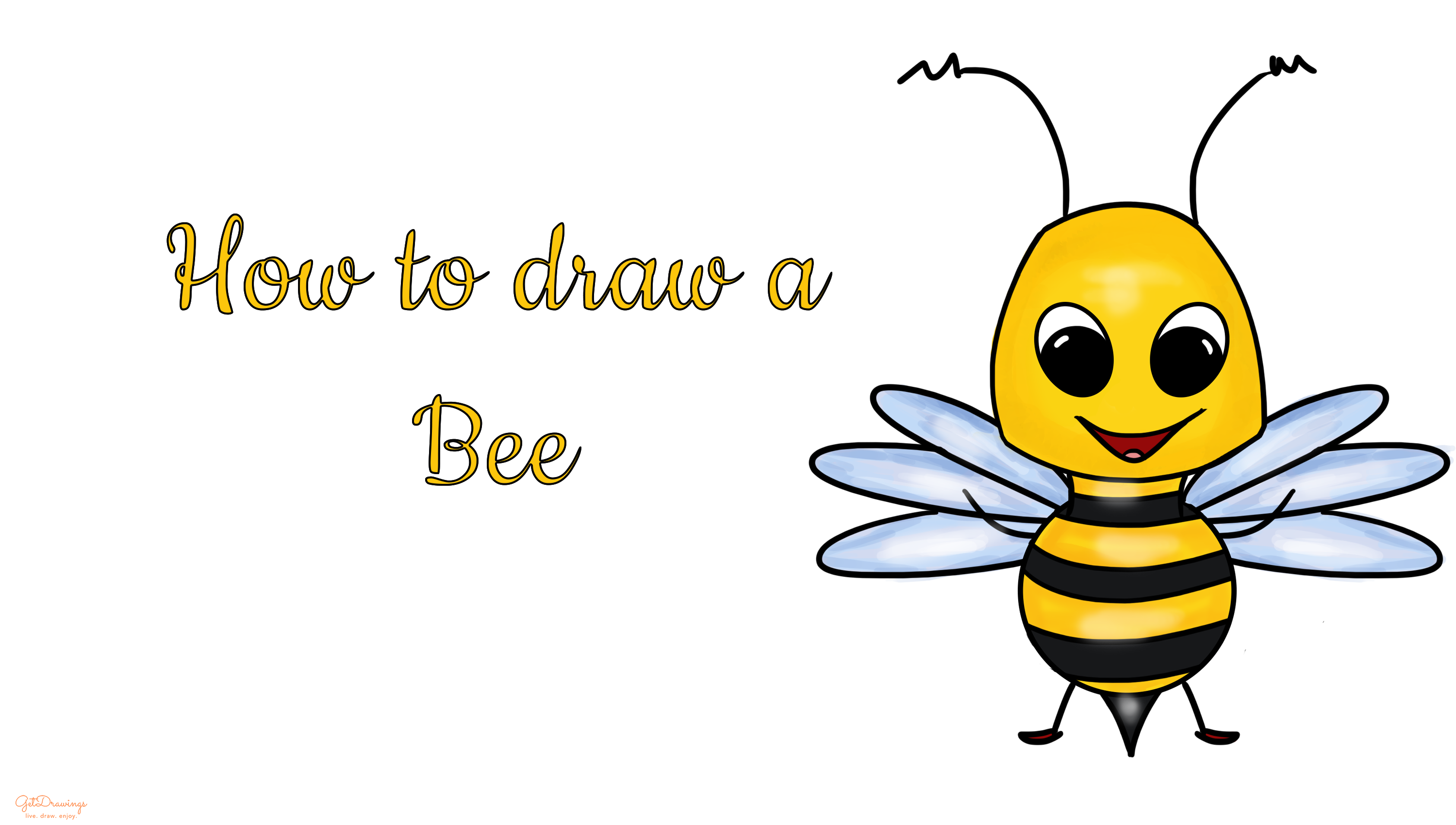 How to draw a Bee?