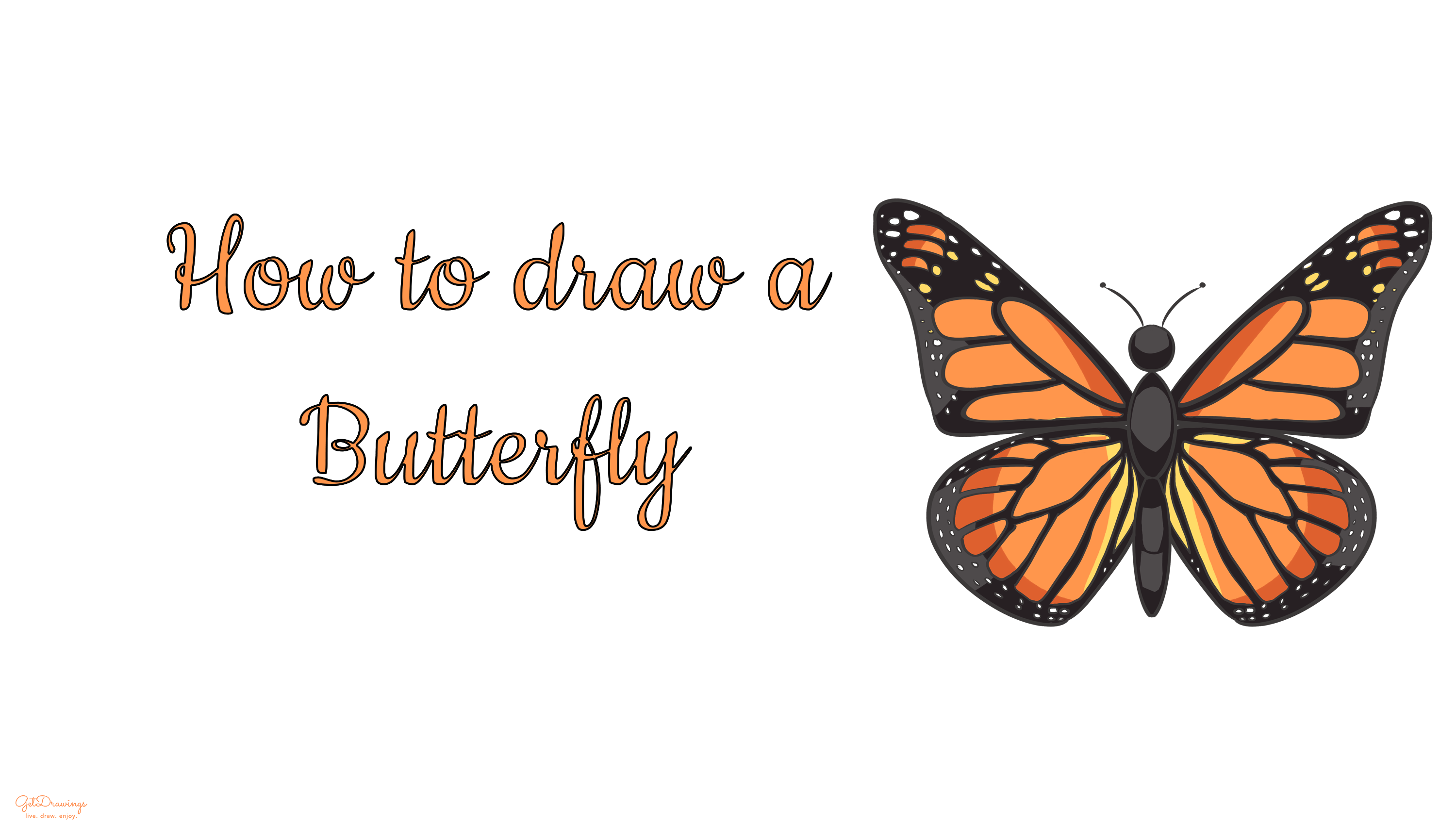 How to draw a Butterfly?