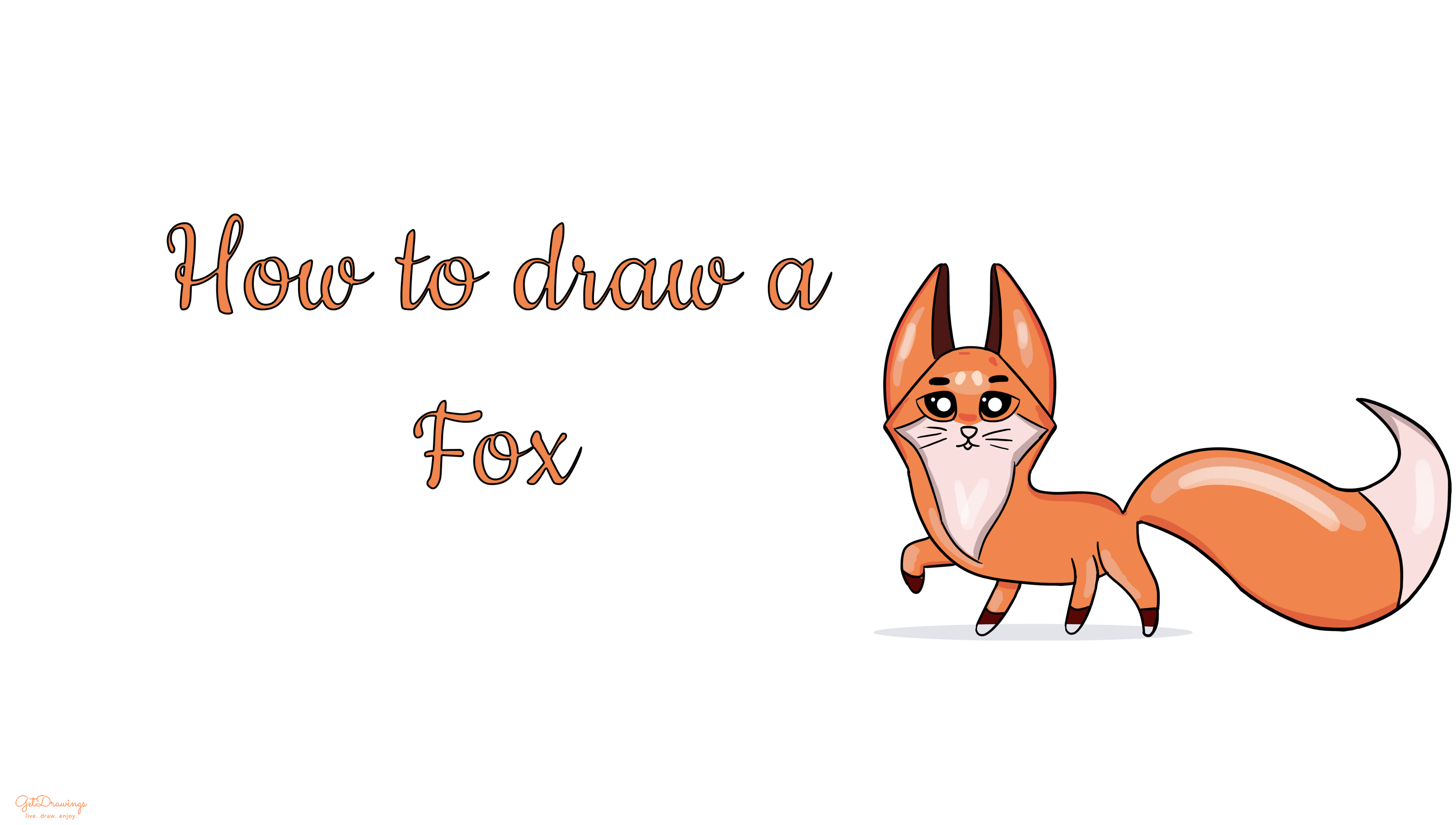 How to draw a Fox?