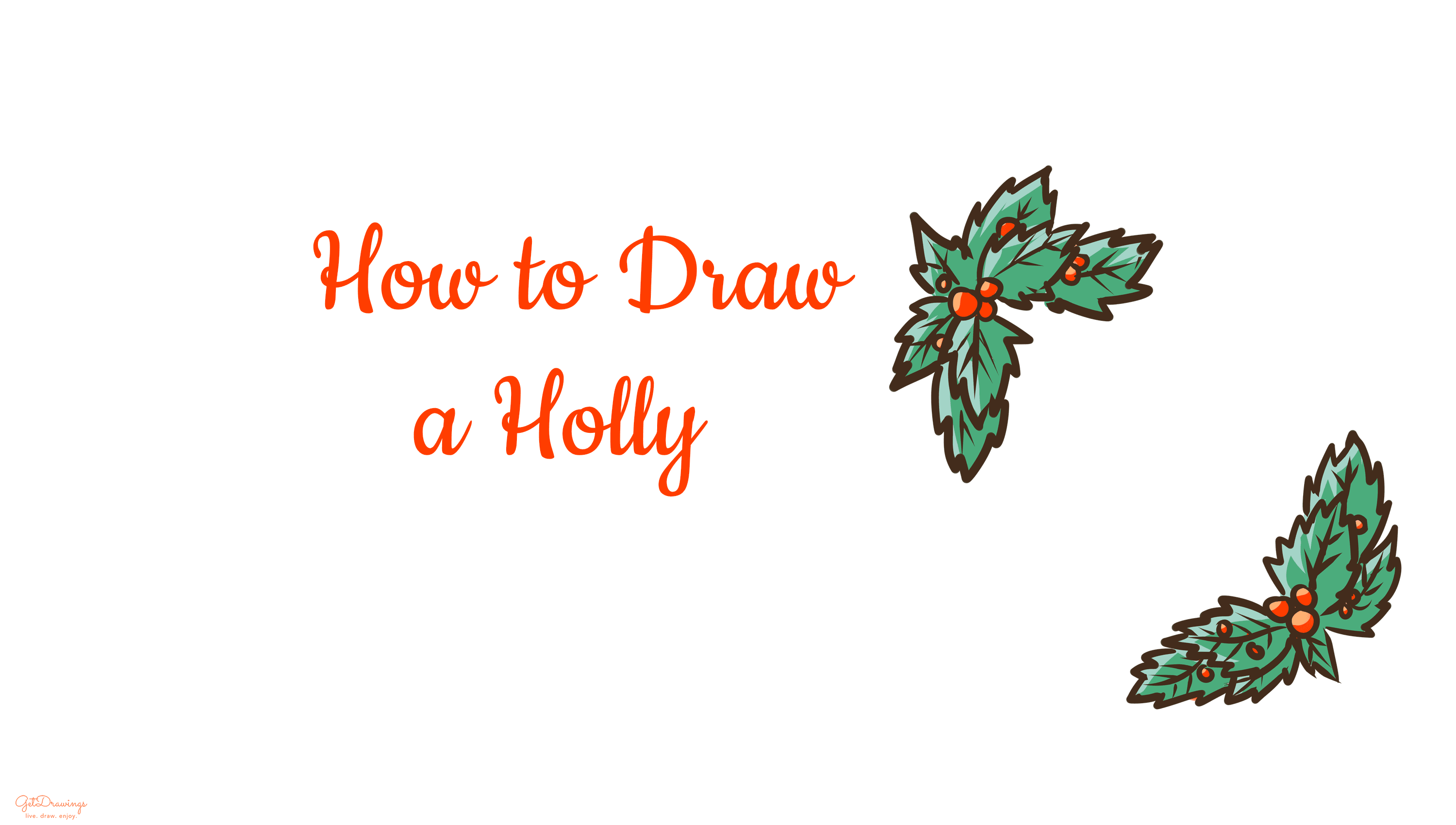 How to Draw a Holly