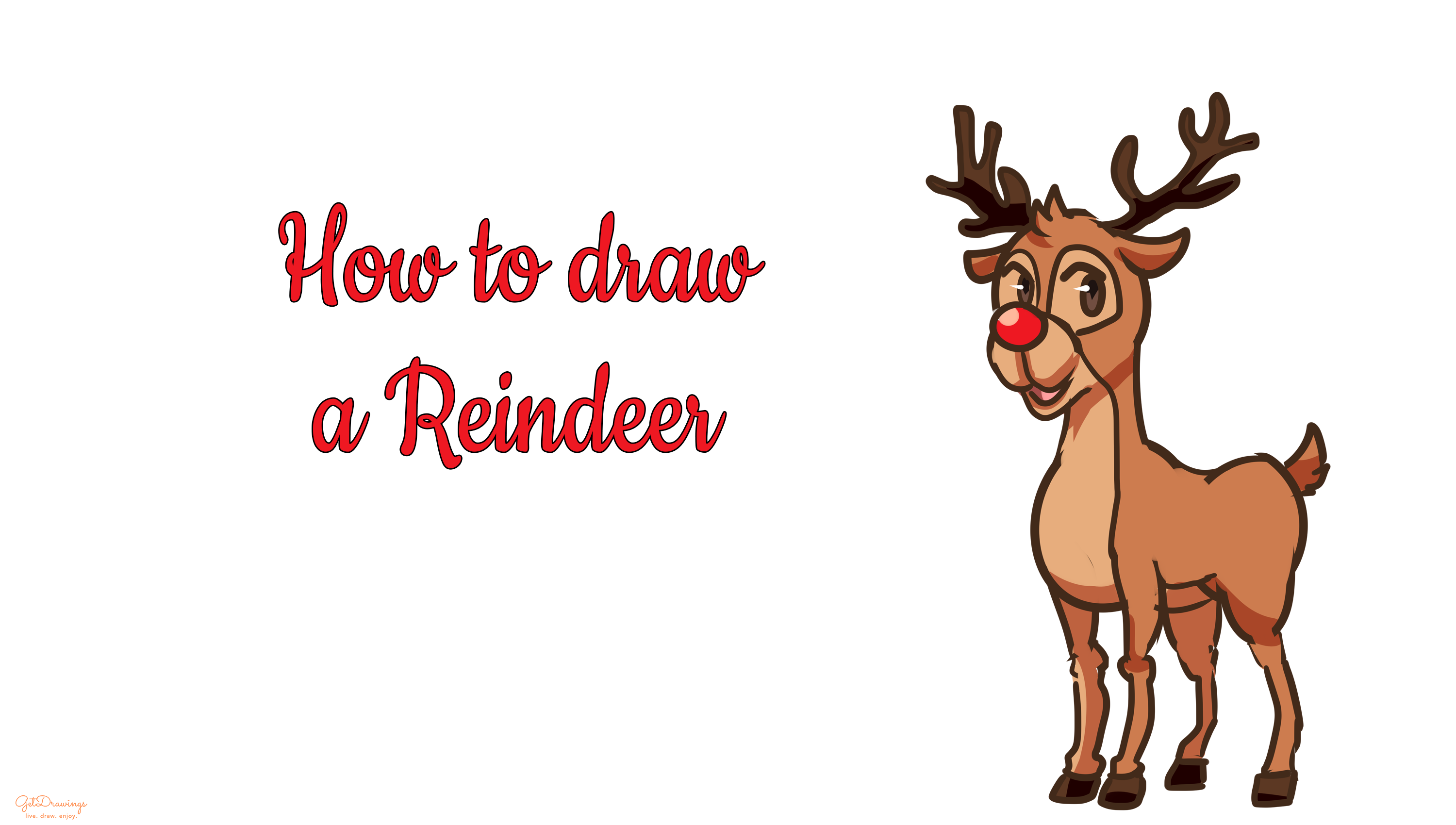 How to Draw a Reindeer