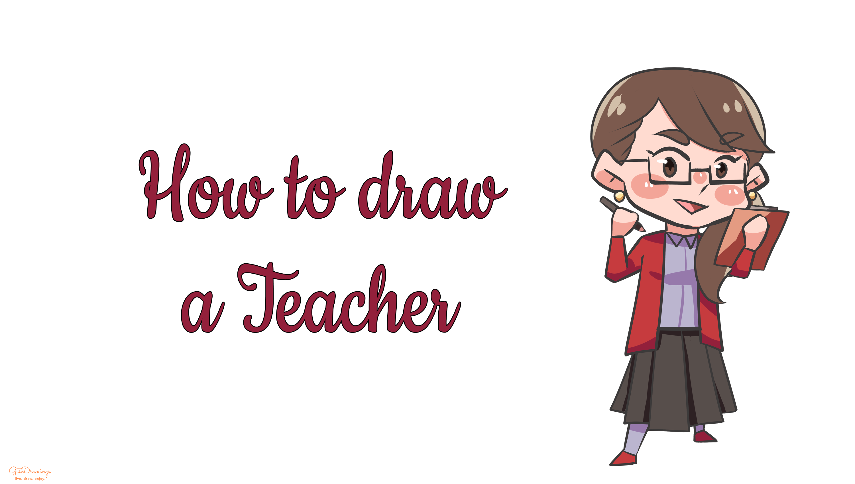 How to draw a Teacher?