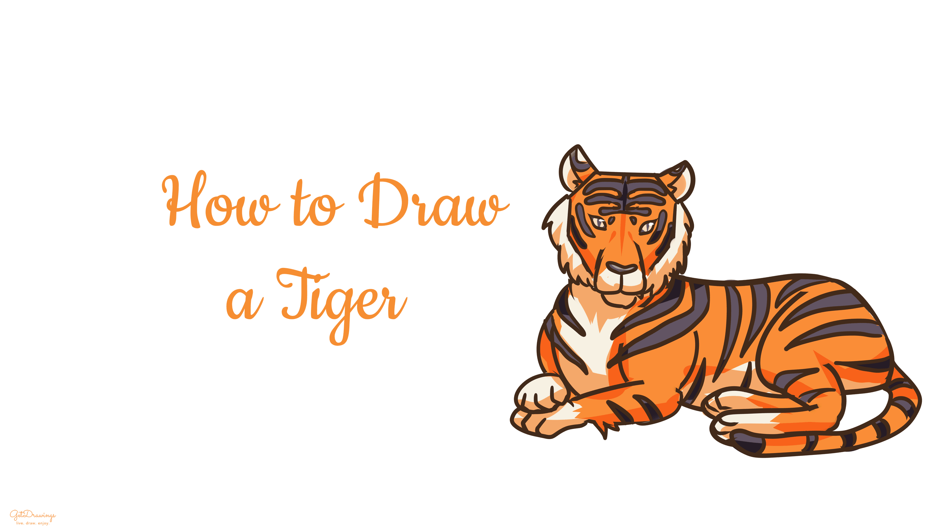 How to draw a Tiger