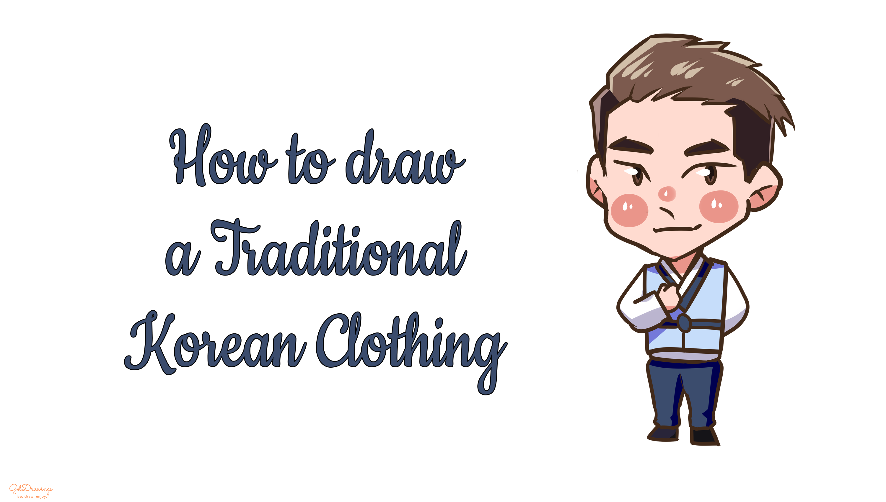 How to Draw a Traditional Korean Clothing