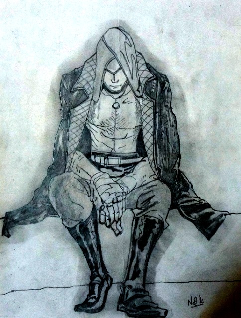 Assassing creed sketch drawing