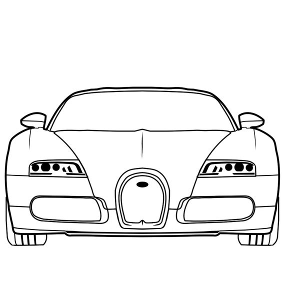 Bugatti Veyron in Vector Style