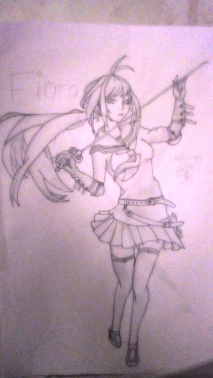 I draw a fanart character of Fiora from the game called Black Survival