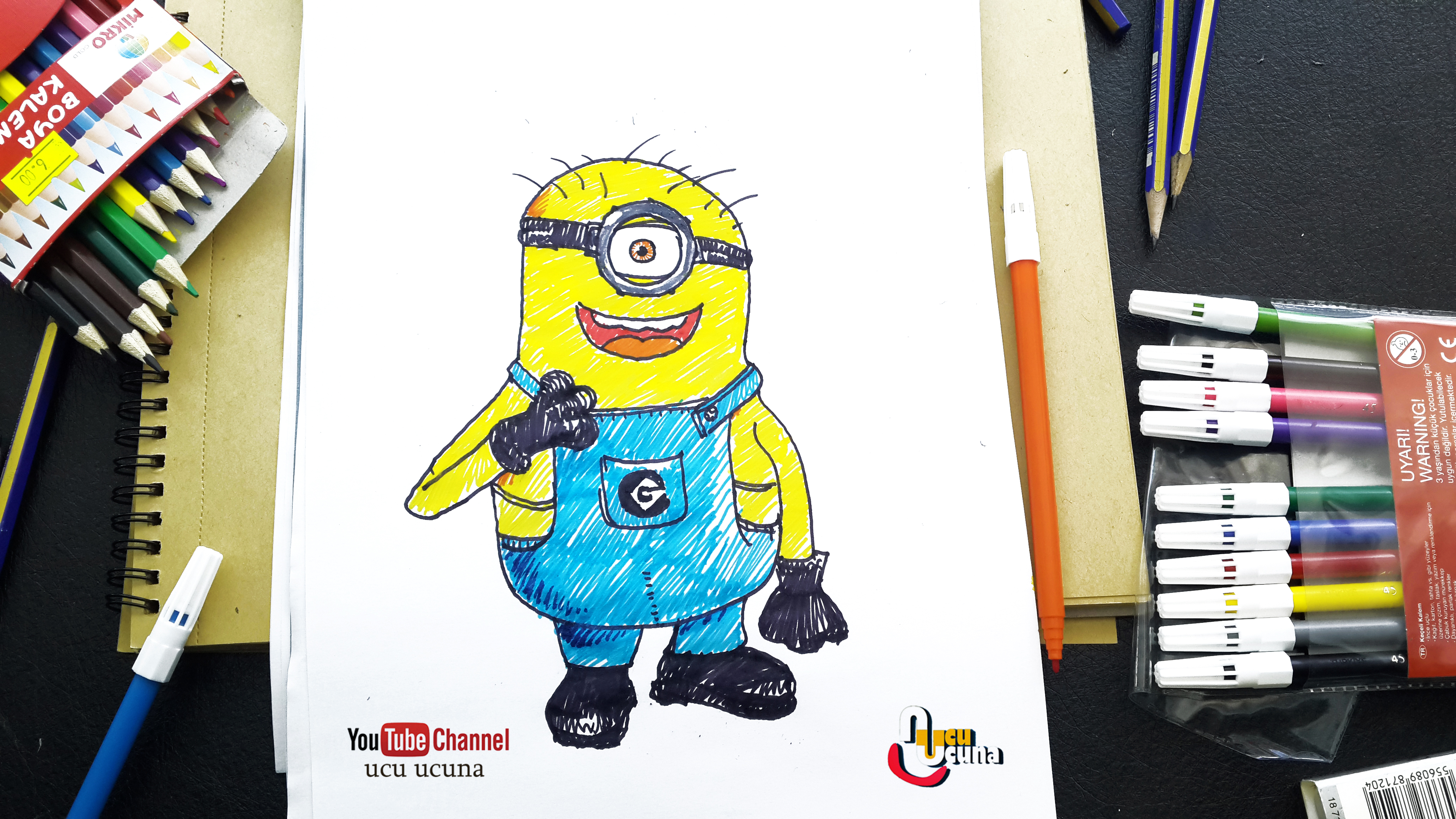 Hi everyone i ll be showing you how to draw and paint minion step by step Let s learn draw for  kids  art  important at my life  drow  with me i hope you like funny videos  tutorial if you like my draw you click my youtube channel ucu ucuna