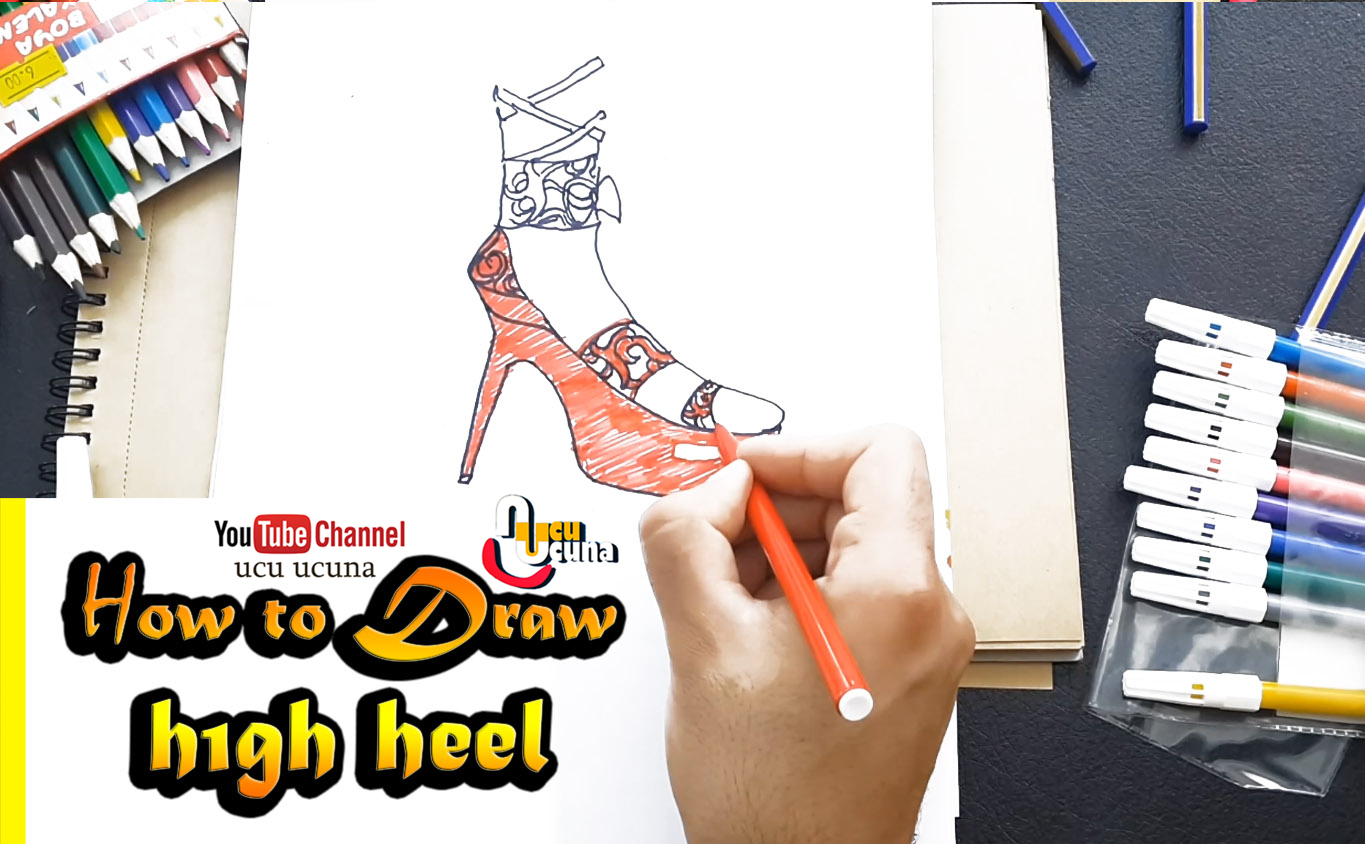 Hi everyone i ll be showing you how to draw high heel step by step step by step Let s learn draw for  kids  art  important at my life  drow  with me i hope you like funny videos  tutorial if you like my draw you click my youtube channel ucu ucuna