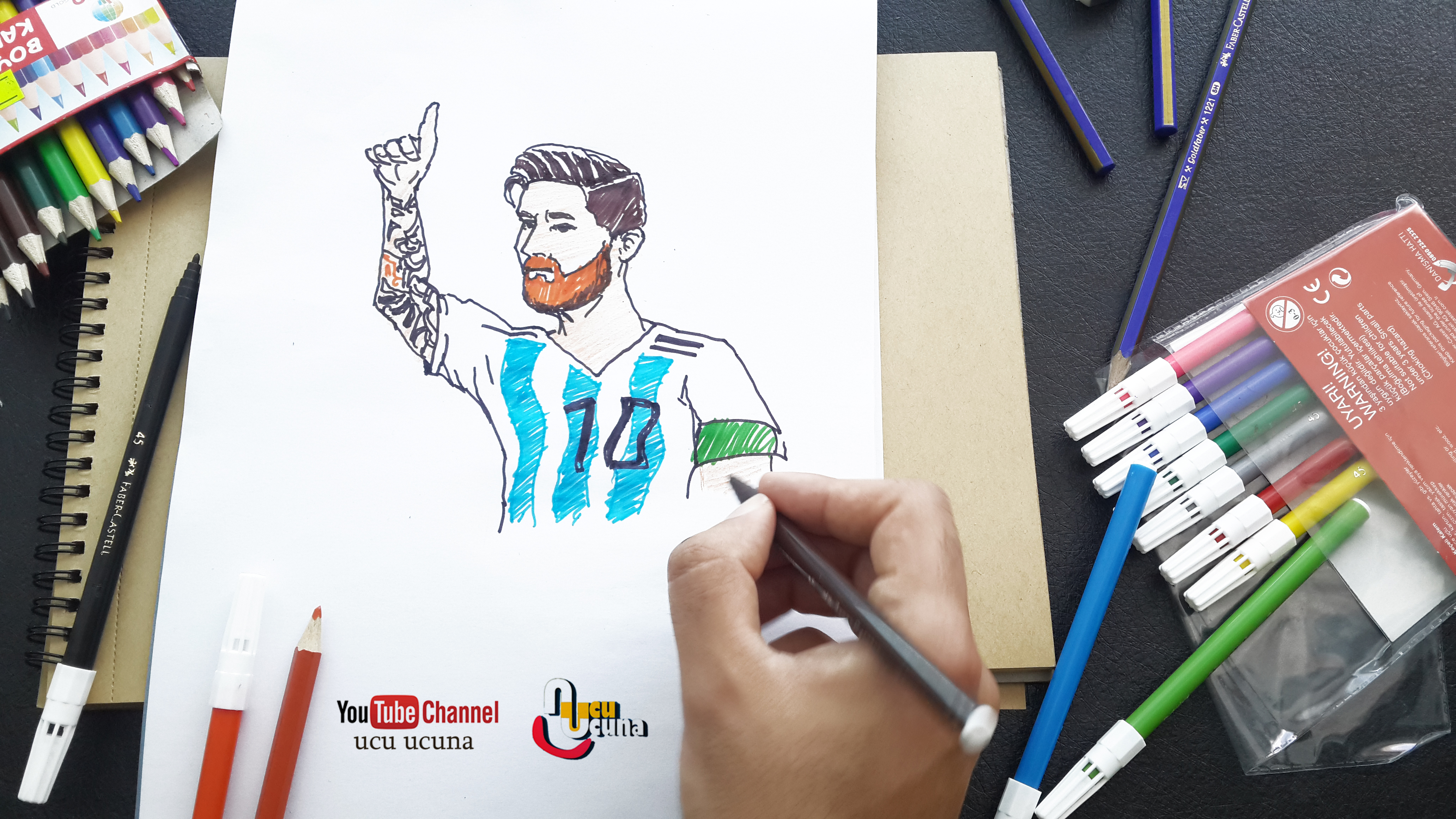 Hi everyone i ll be showing you how to draw lionel messi step by step Let s learn draw for  kids  art  important at my life  drow  with me i hope you like funny videos  tutorial if you like my draw you click my youtube channel ucu ucuna