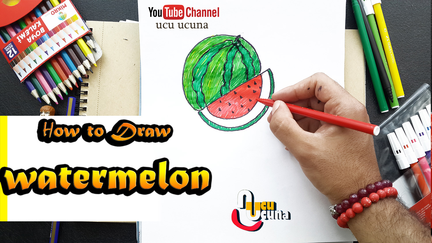 Hi everyone i ll be showing you how to draw watermelon green step by step Let s learn draw for  kids  art  important at my life  drow  with me i hope you like funny videos  tutorial