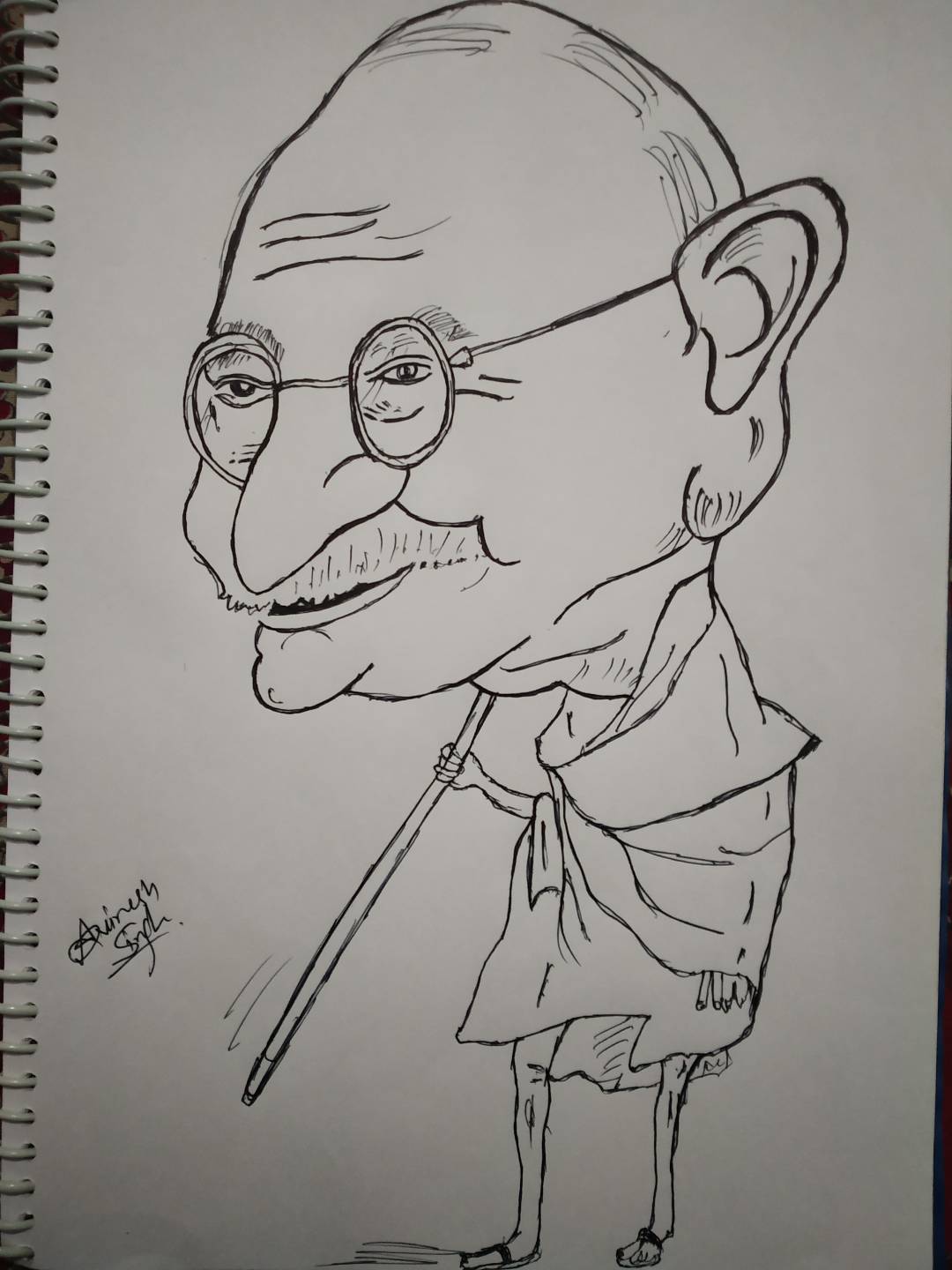 Mahatma Gandhi sketch